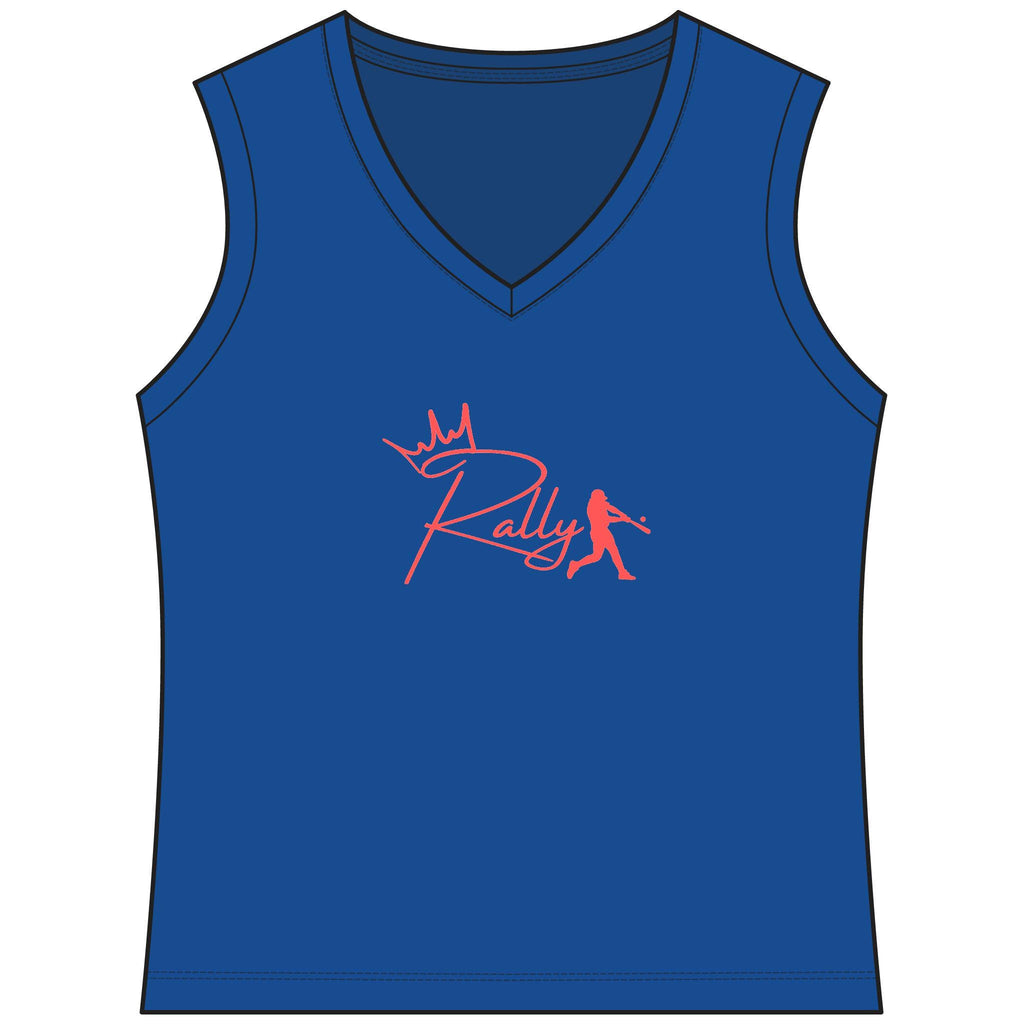 Rally Royalty Women's Sleeveless Competitor V-Neck Tee, by Rally Republic