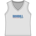 Baseball Mom Women's Sleeveless Competitor V-Neck Tee, by Rally Republic