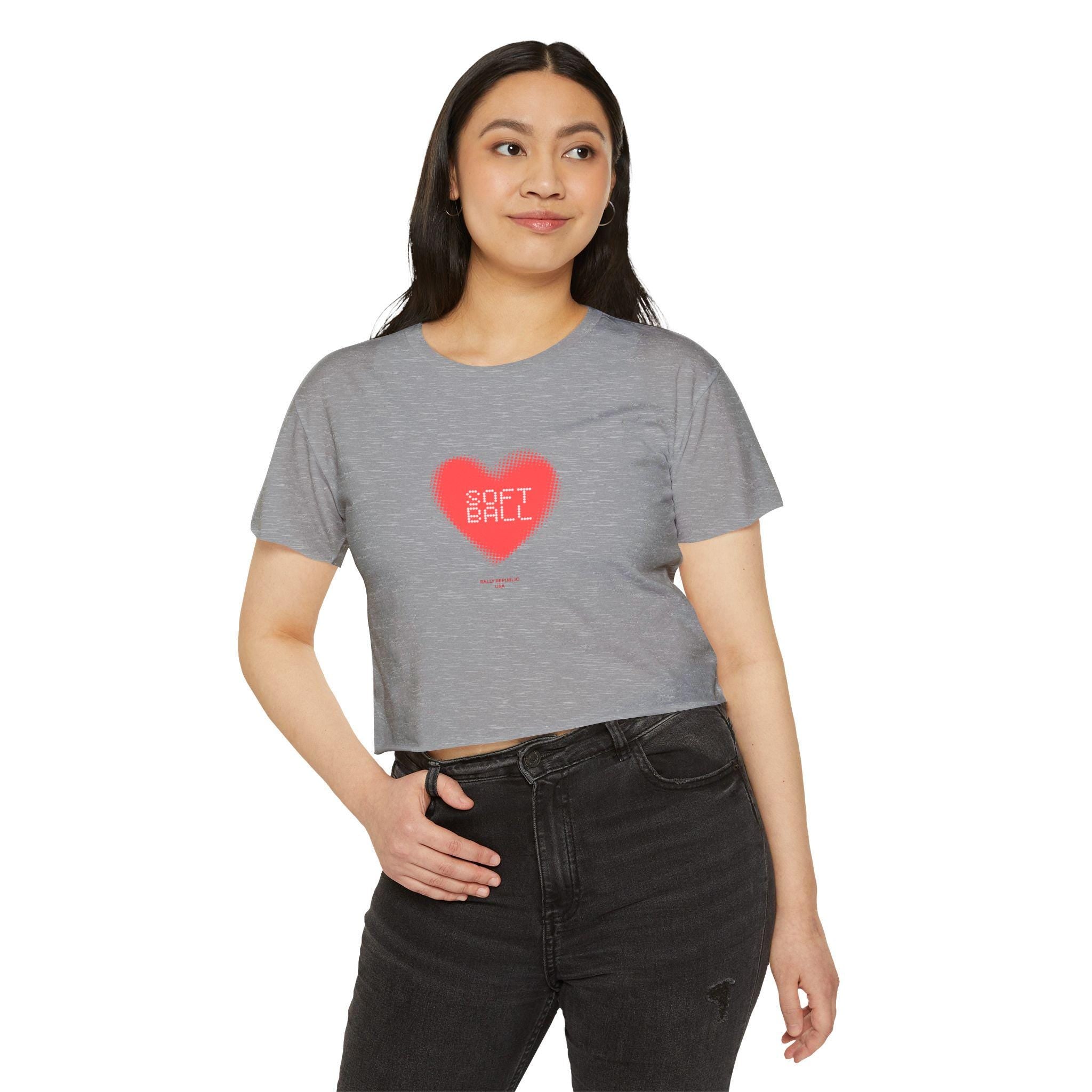 Softball Love Crop Top, by Rally Republic