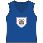 Walk Up Mom Energy Women's Sleeveless Competitor V-Neck Tee, by Rally Republic