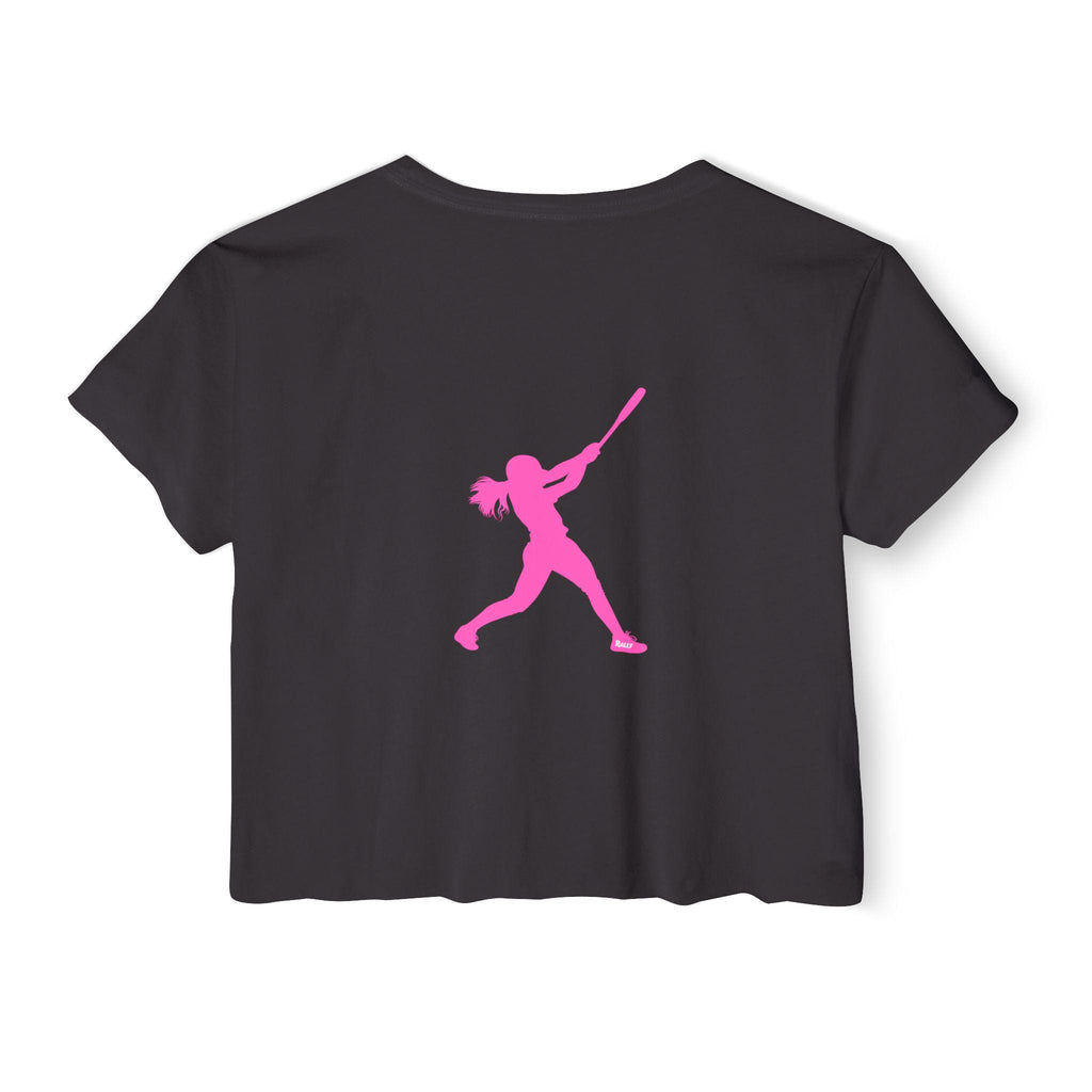 Rally Girl Signature Hitter Crop Top Tee, by Rally Republic