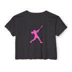 Rally Girl Signature Hitter Crop Top Tee, by Rally Republic