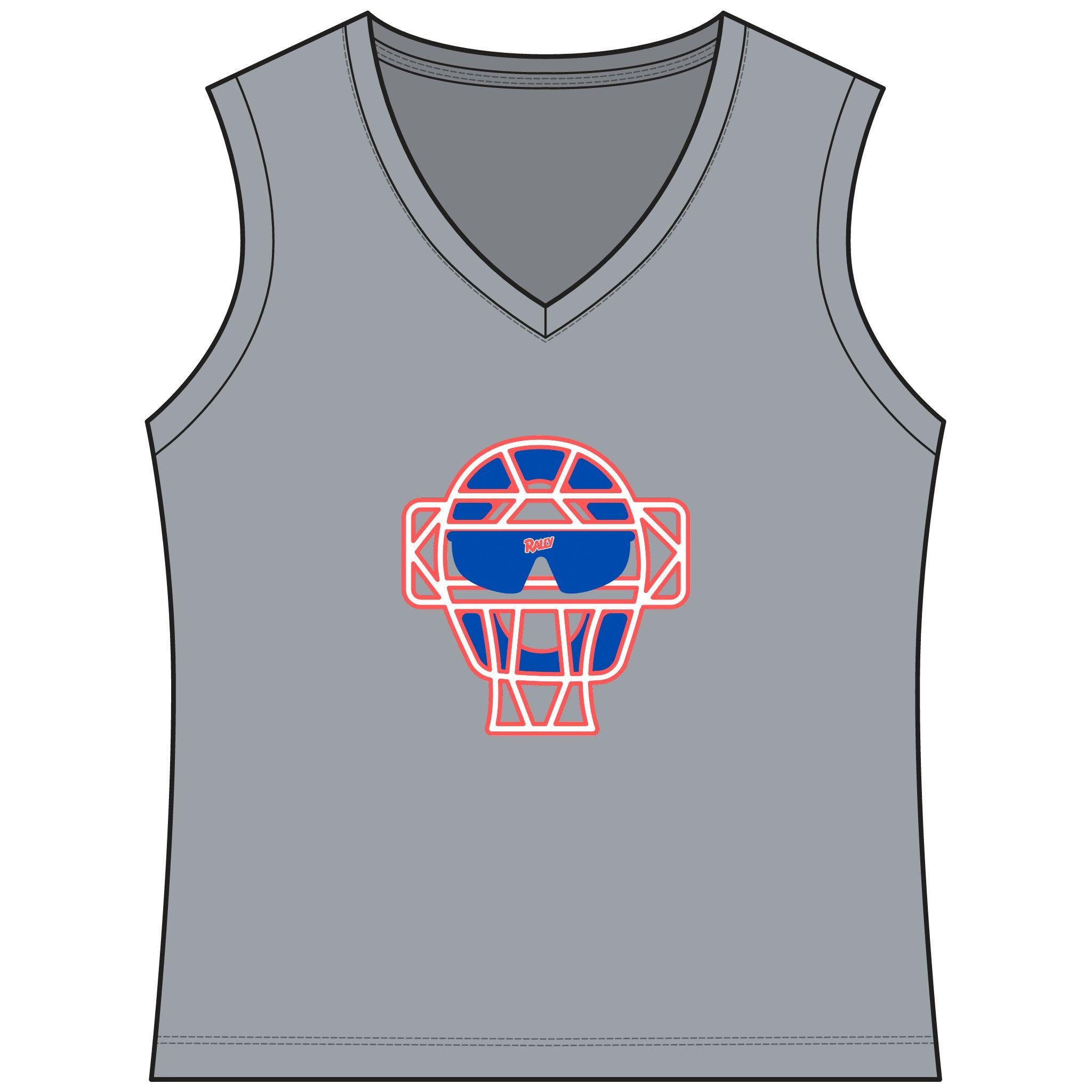 Catch The Rally Women's Sleeveless Competitor V-Neck Tee