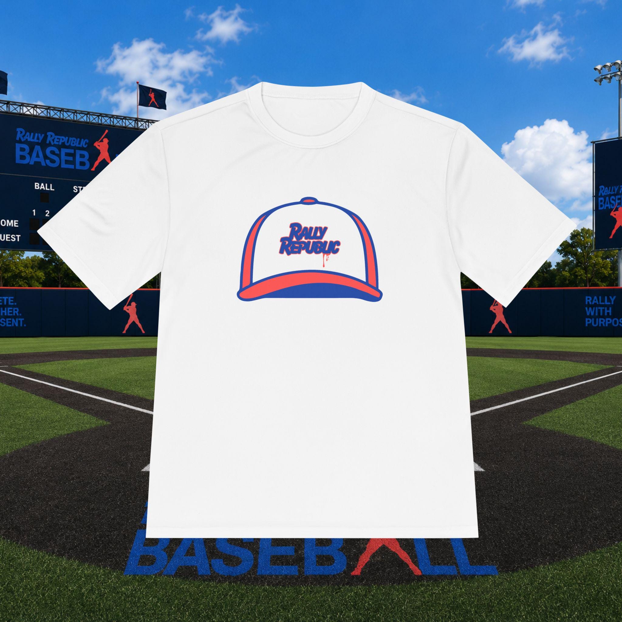 Rally Cap Adult Competitor Tee, by Rally Republic