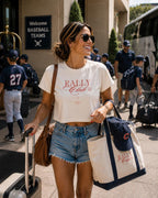 Rally Club Baseball Women's Boxy Tee, by Rally Republic