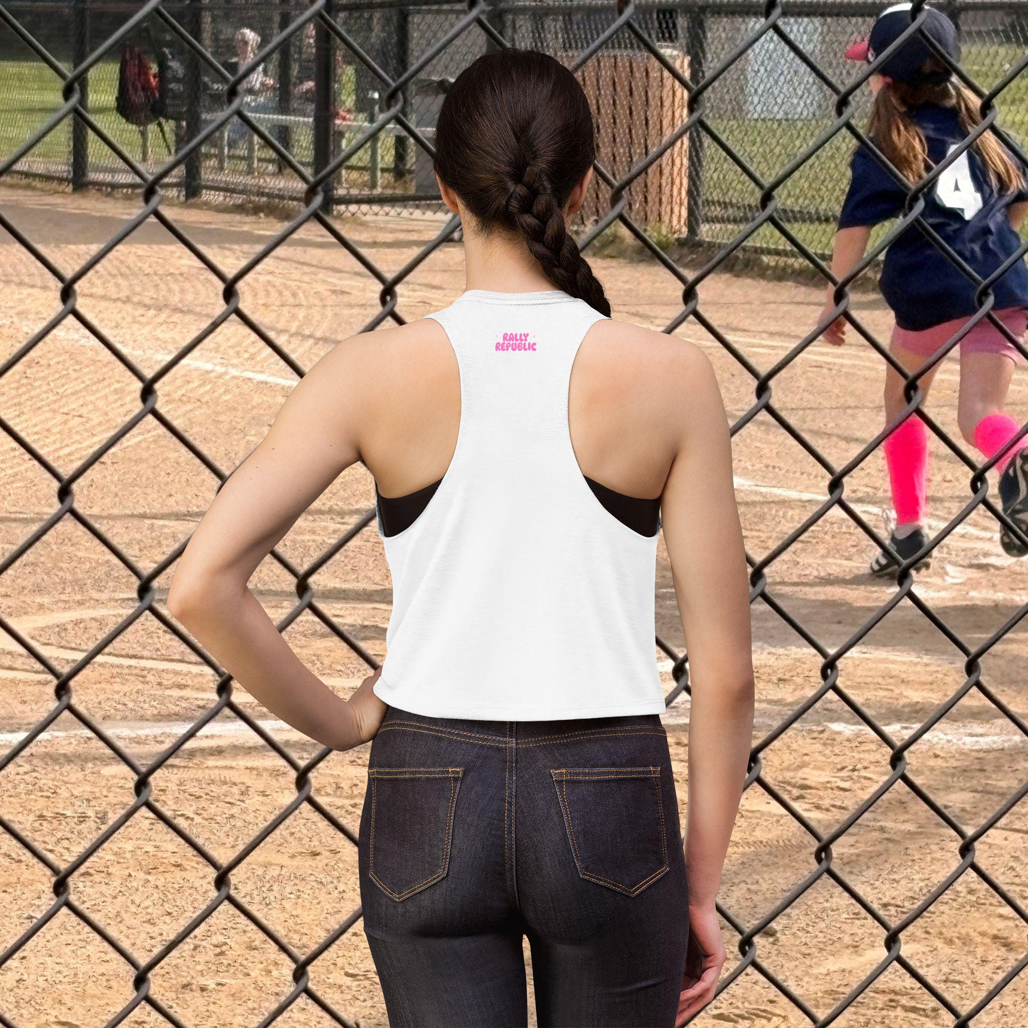 Rally Chant Diamond Diva Crop Top | Softball Graphic Crop Top by Rally Republic