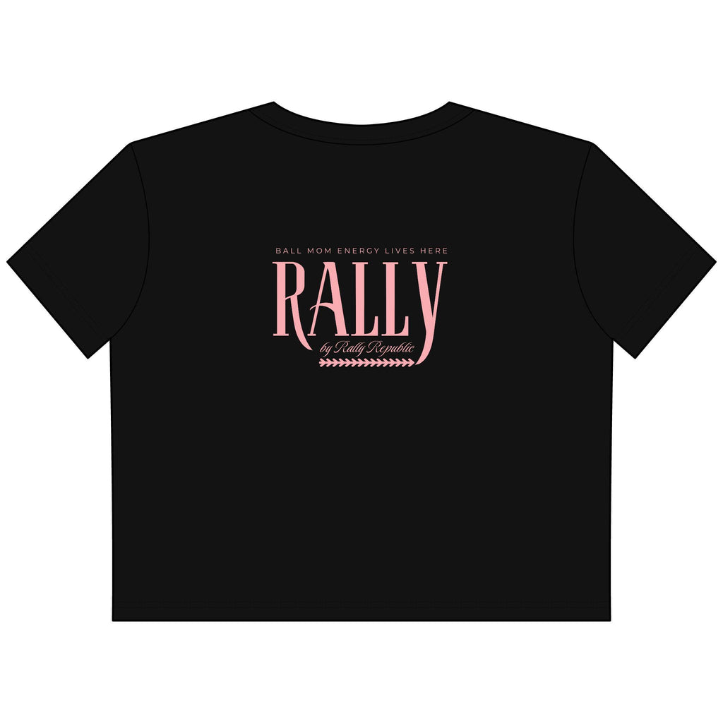 Ball Mom Energy Women's Cropped Boxy Tee, by Rally Republic
