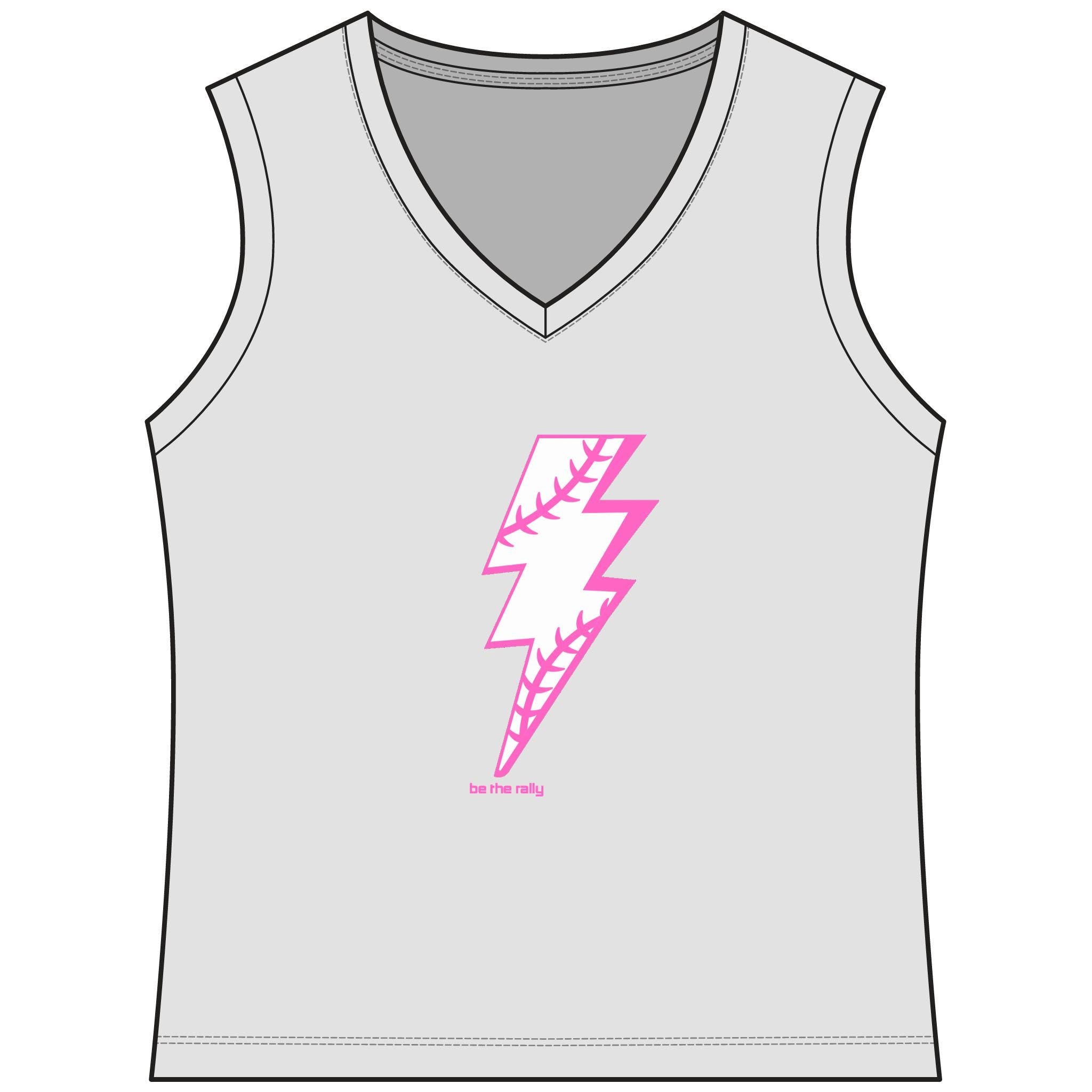Be The Rally Women's Sleeveless Competitor V-Neck Tee, by Rally Republic