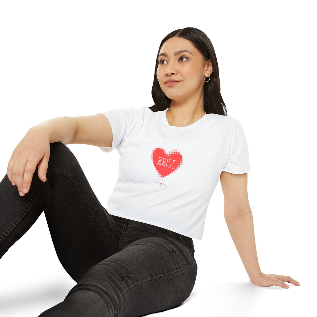 Softball Love Crop Top, by Rally Republic