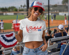 Rally in the USA Women's Baby Tee, by Rally Republic
