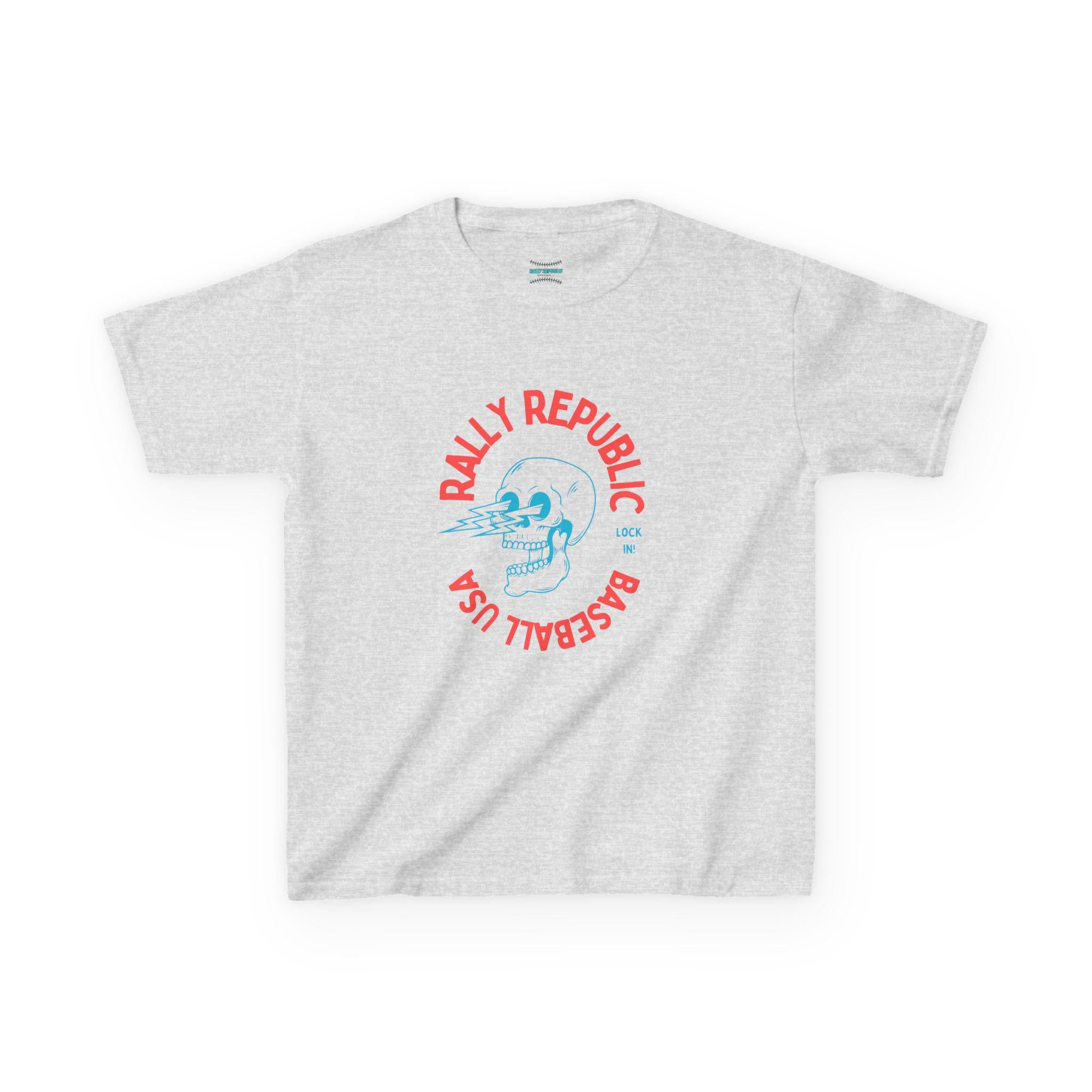 Rally Republic Baseball Lock In Kids Tee (red)