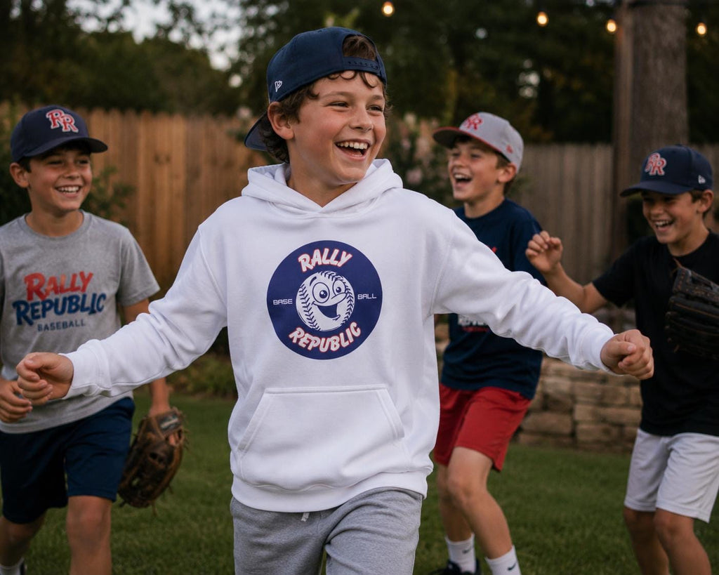 Ballboy Youth Baseball Hoodie, by Rally Republic