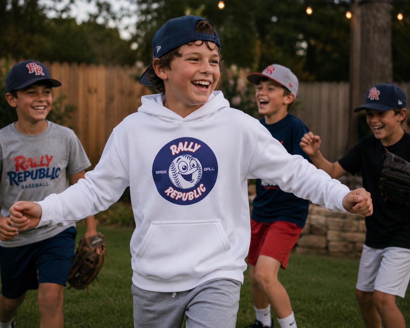 Ballboy Youth Baseball Hoodie, by Rally Republic