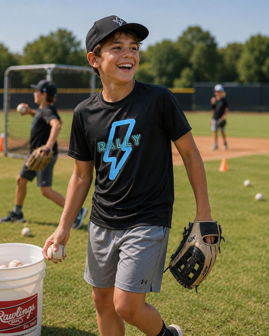 Rally Bolt Youth Competitor Tee, by Rally Republic
