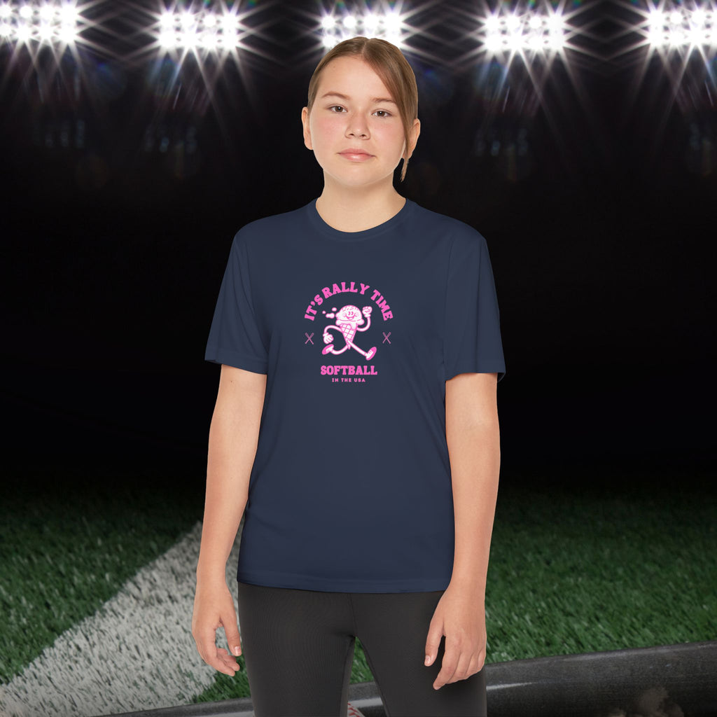 Softball In The USA Girl’s Athletic Tee