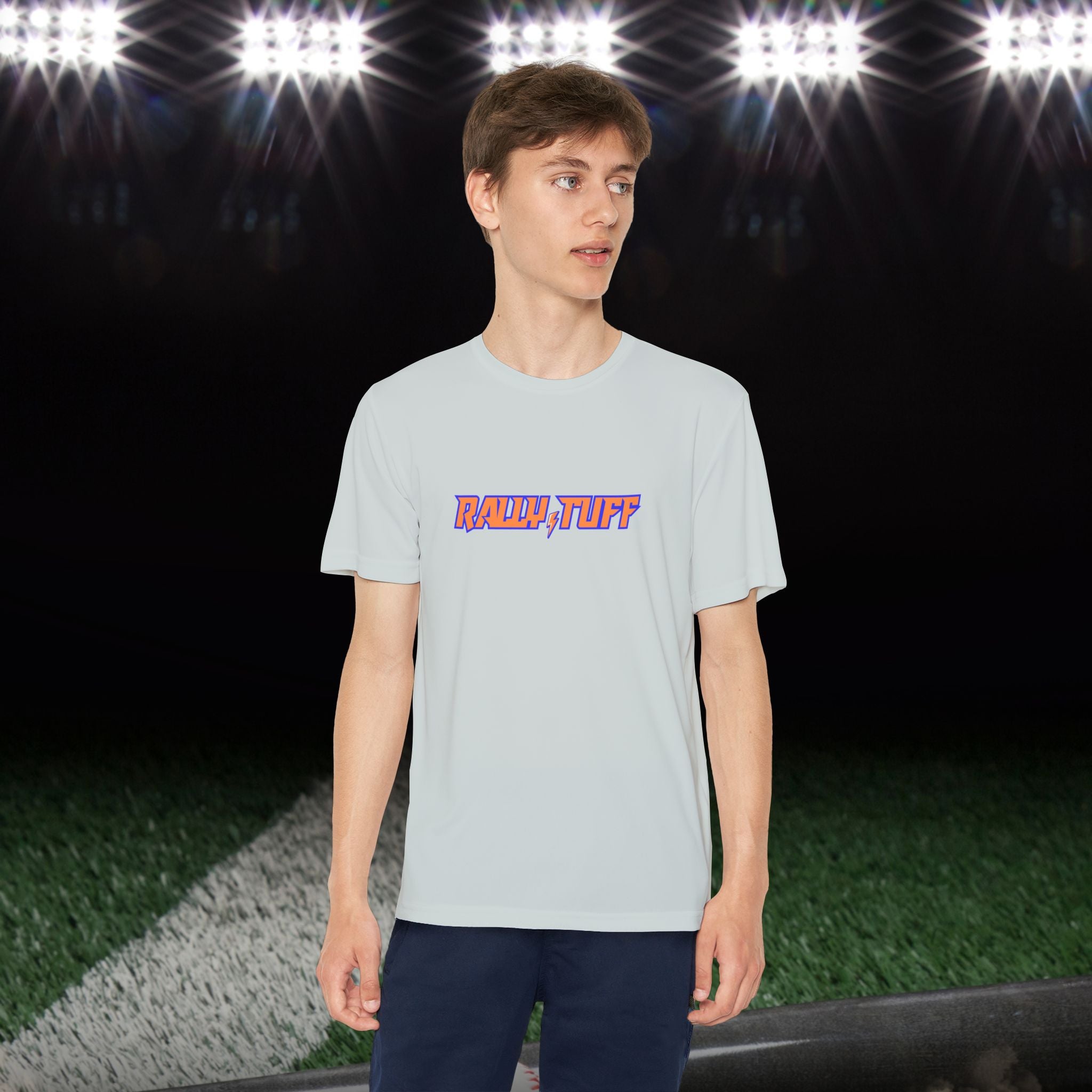 Rally TUFF “About That Work” In The Cages Youth Athletic Tee