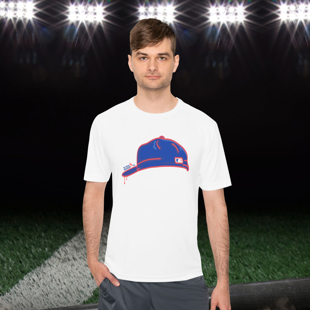 The Backwards Rally Cap Men’s Athletic Tee