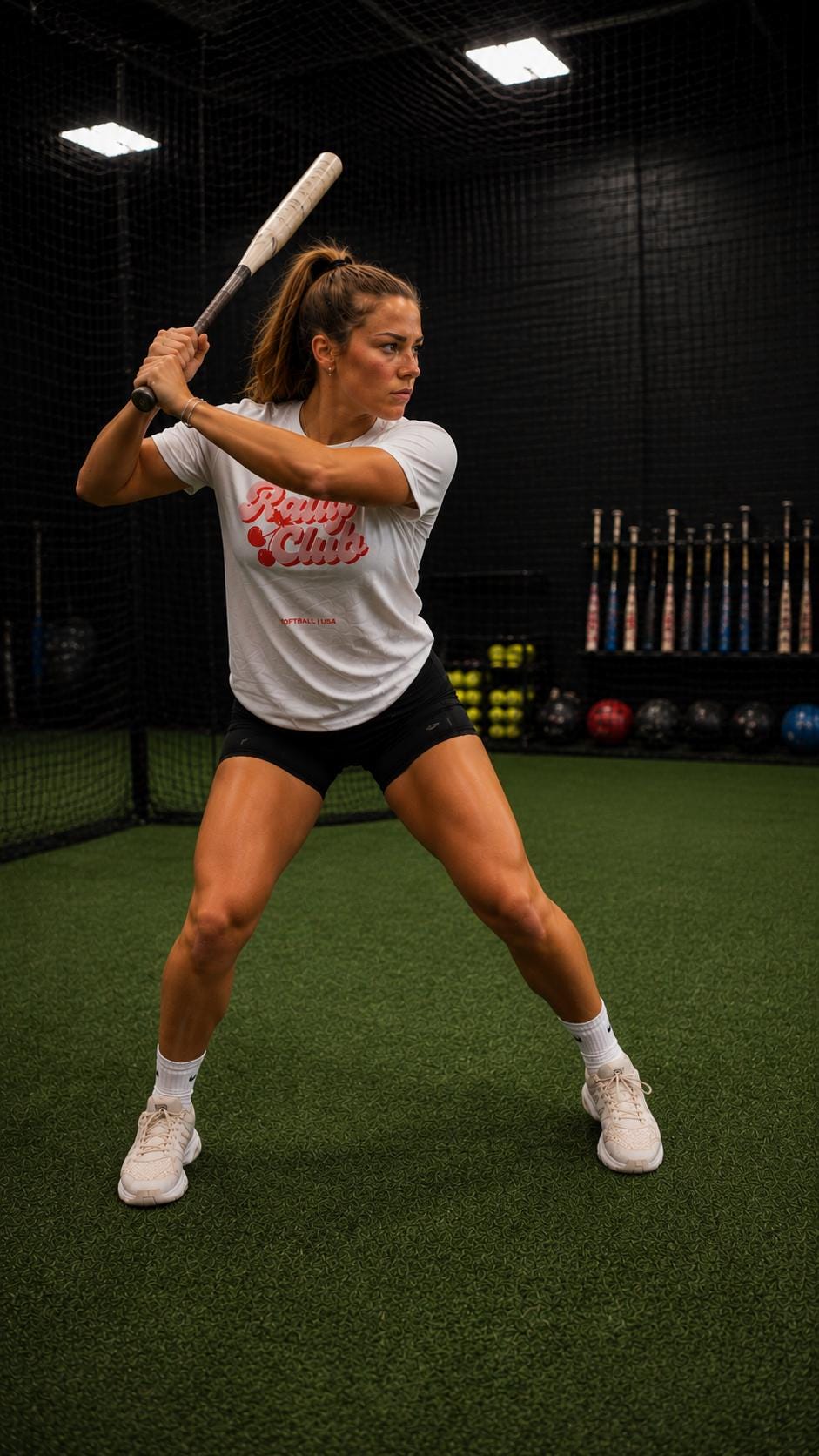 RallyGirl Softball Club Ladies Competitor Tee, by Rally Republic