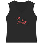 Rally Royalty Women's Sleeveless Competitor V-Neck Tee, by Rally Republic