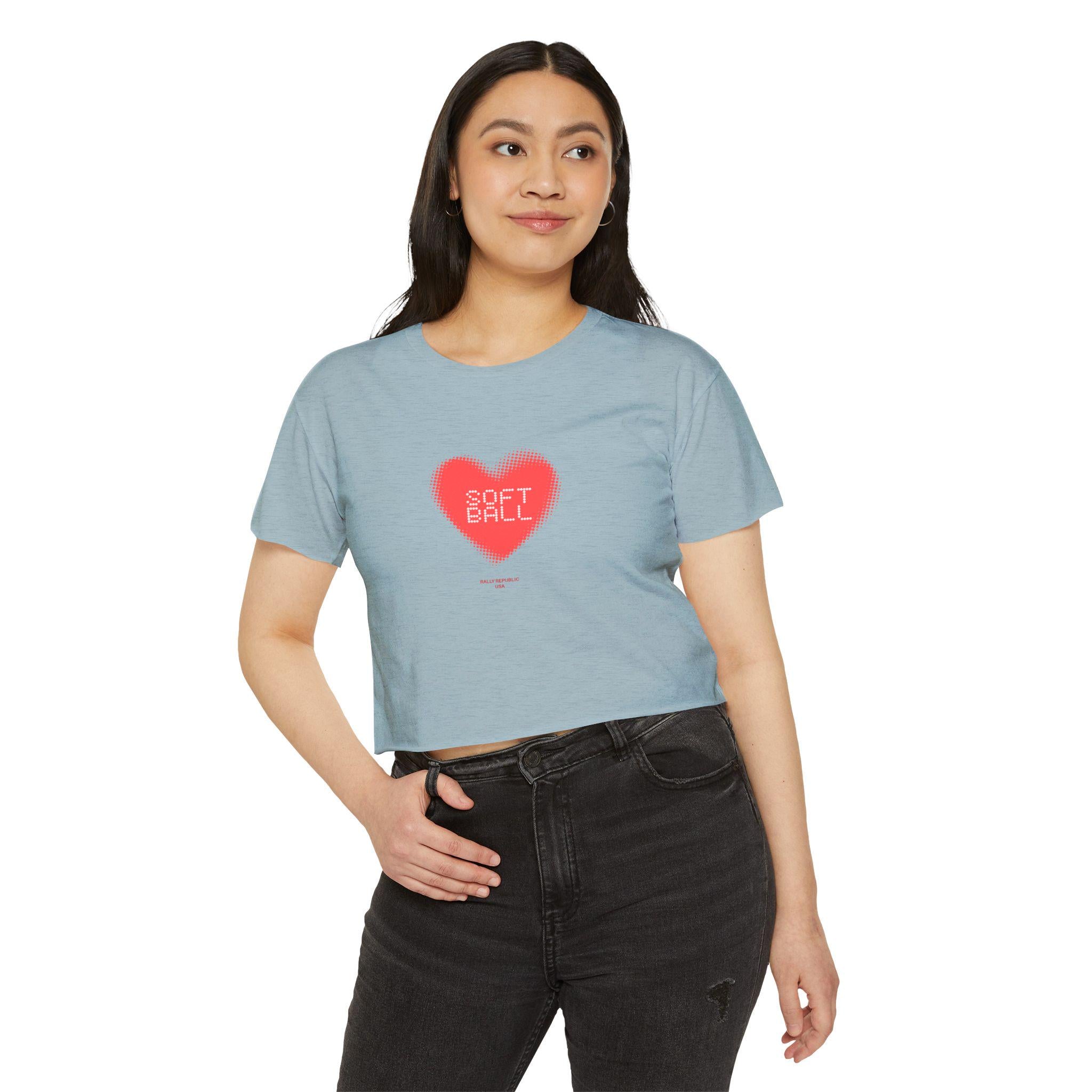 Softball Love Crop Top, by Rally Republic