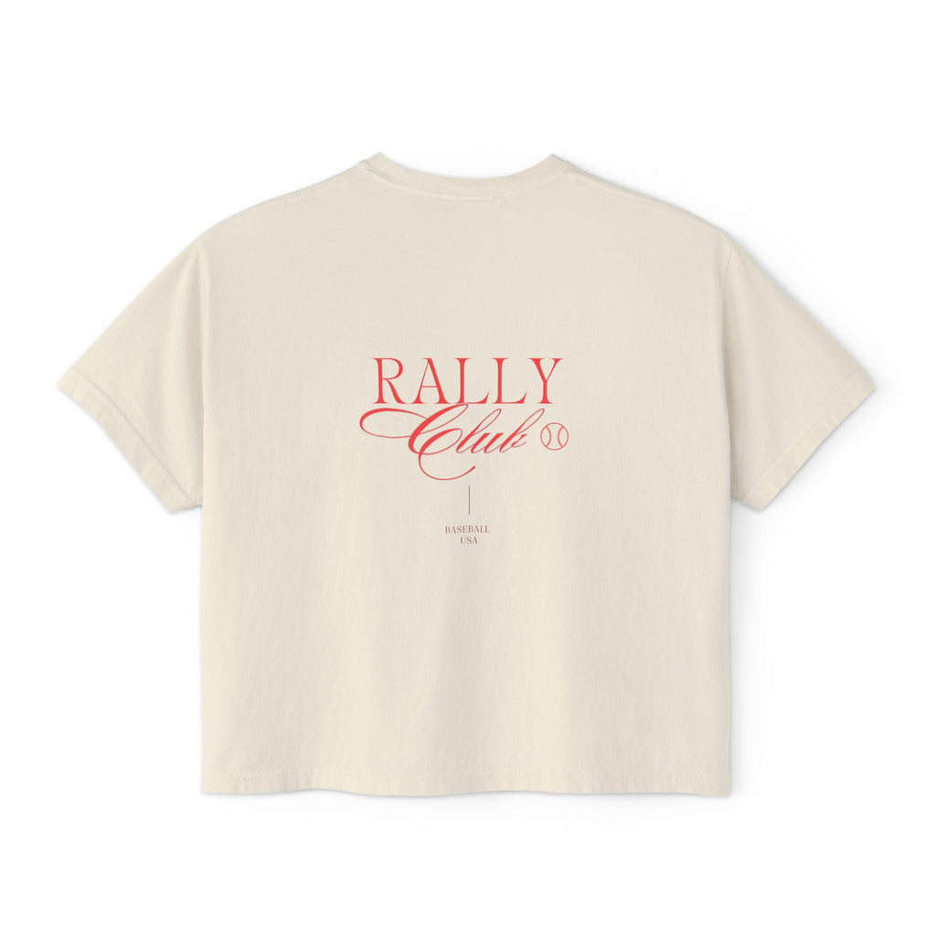 Rally Club Baseball Women's Boxy Tee, by Rally Republic