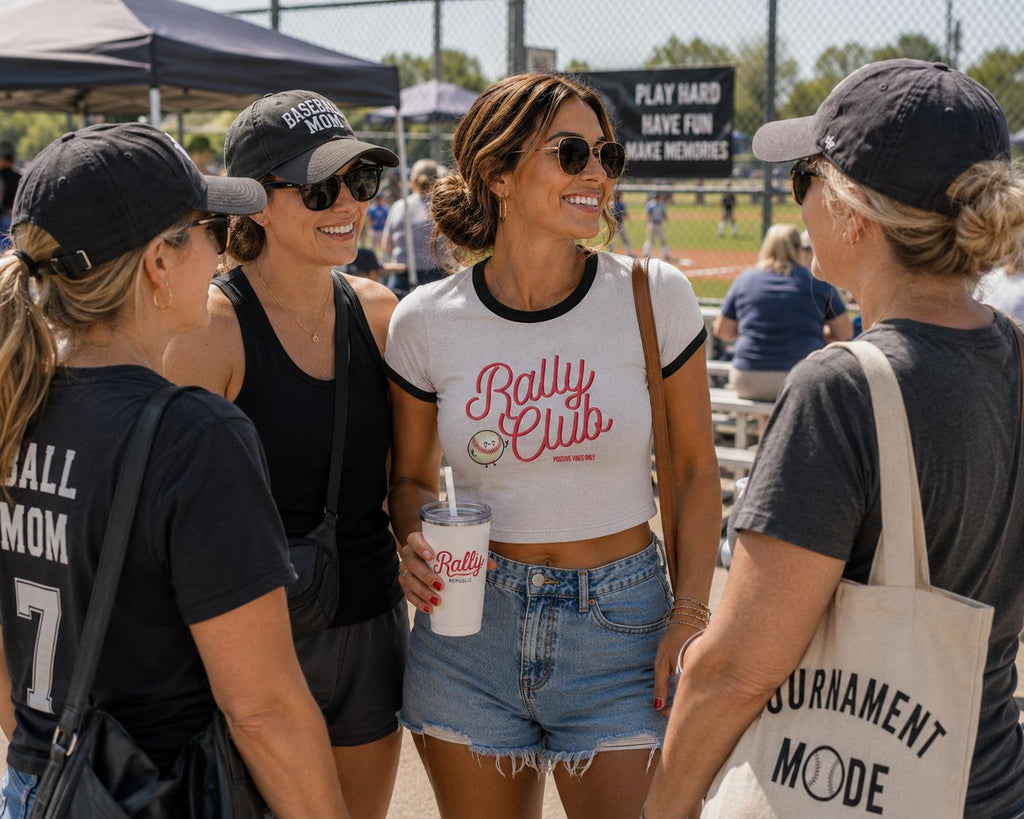Rally Club Women's Ringer Tee, by Rally Republic