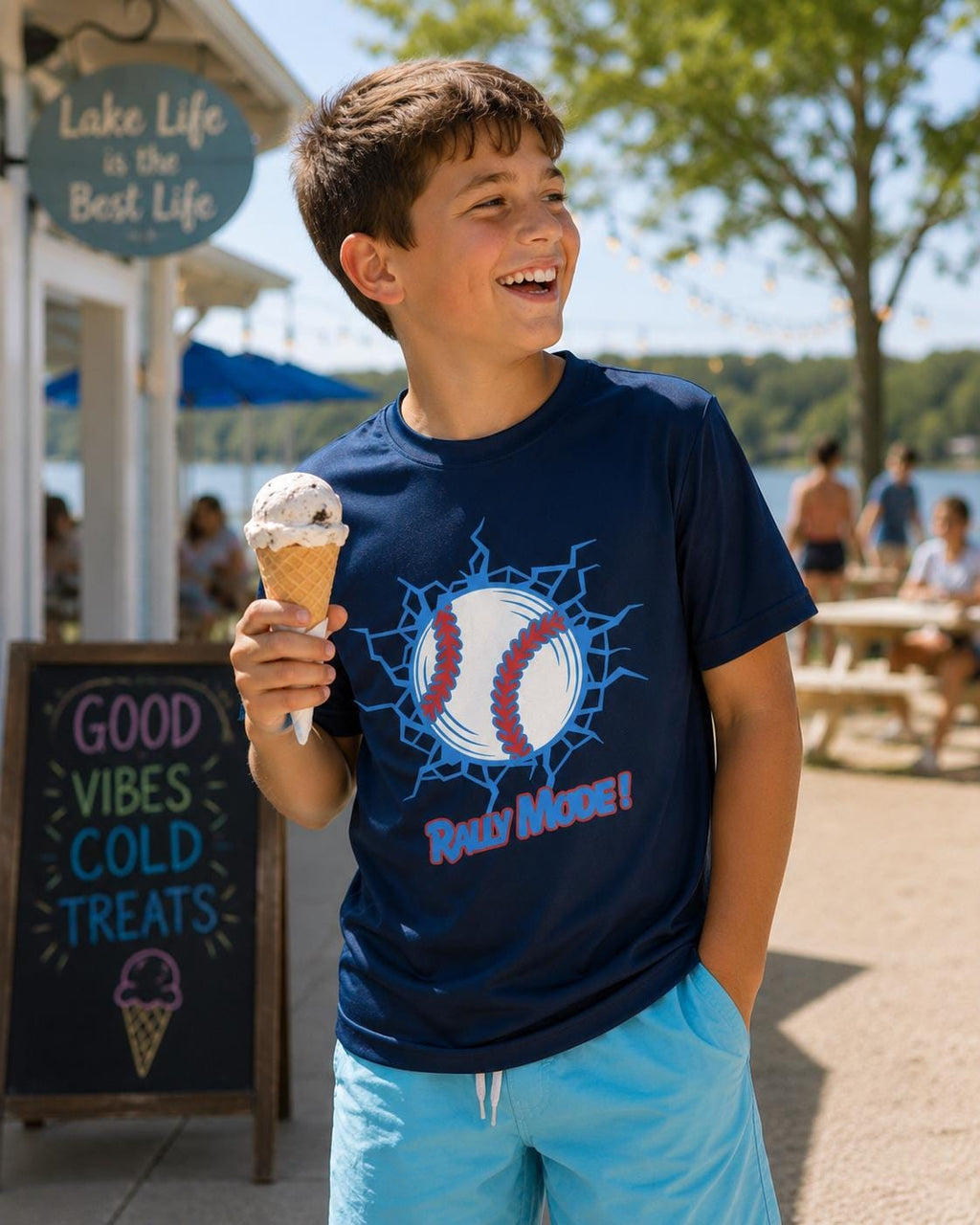 Rally Mode! Youth Competitor Tee, by Rally Republic