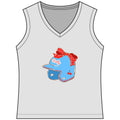 Rally Helmet Women's Sleeveless Competitor V-Neck Tee, by Rally Republic