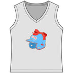 Rally Helmet Women's Sleeveless Competitor V-Neck Tee, by Rally Republic