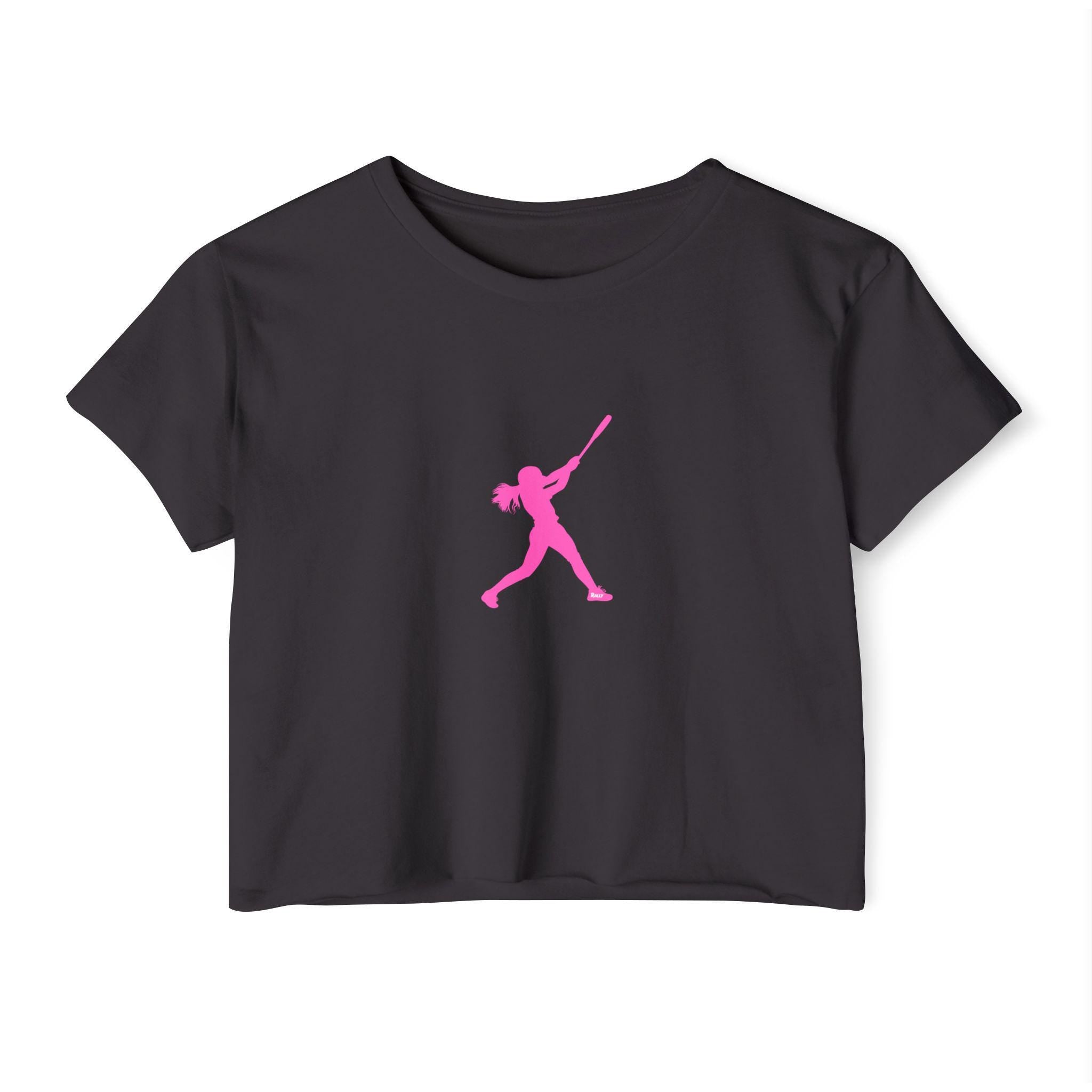 Rally Girl Signature Hitter Crop Top Tee, by Rally Republic