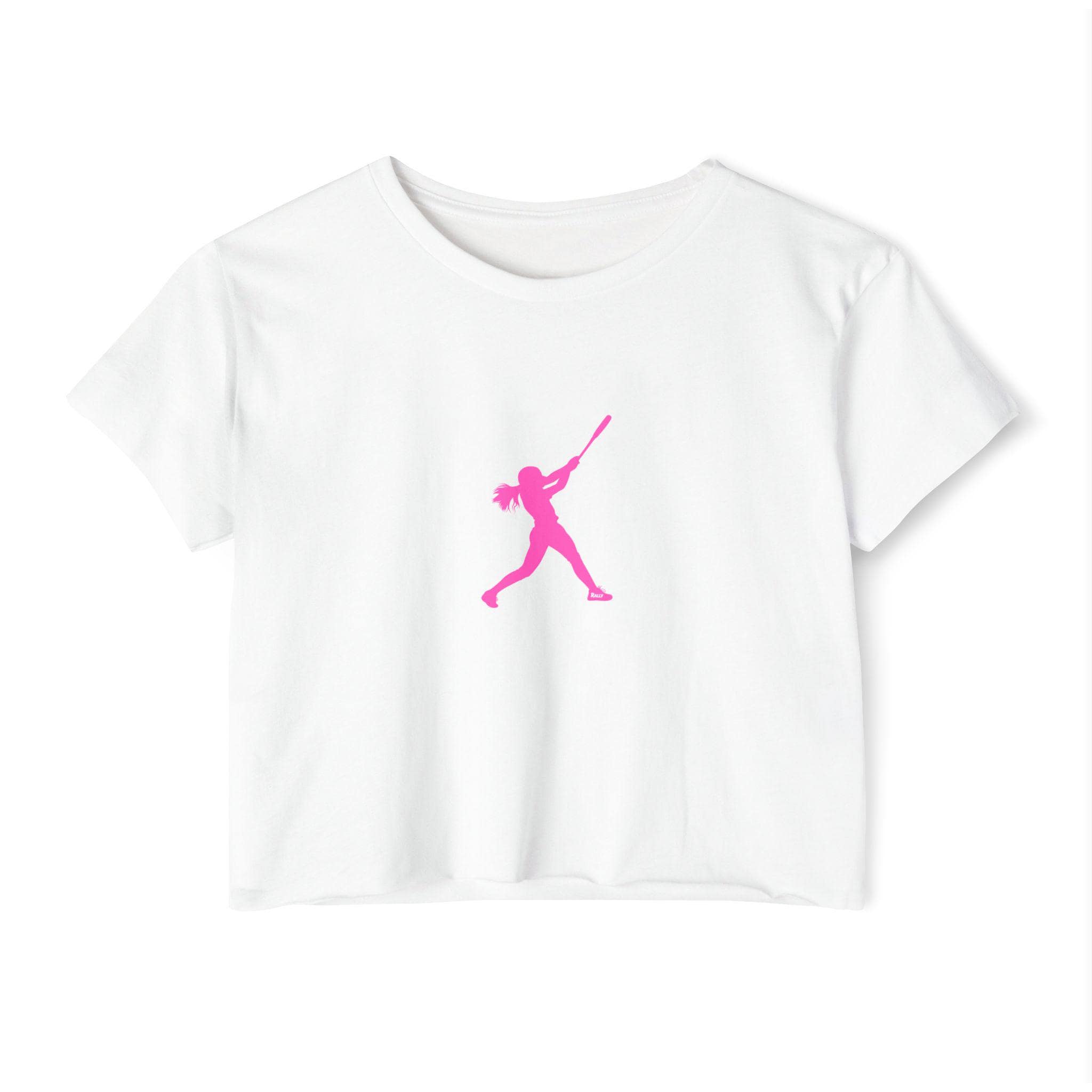 Rally Girl Signature Hitter Crop Top Tee, by Rally Republic
