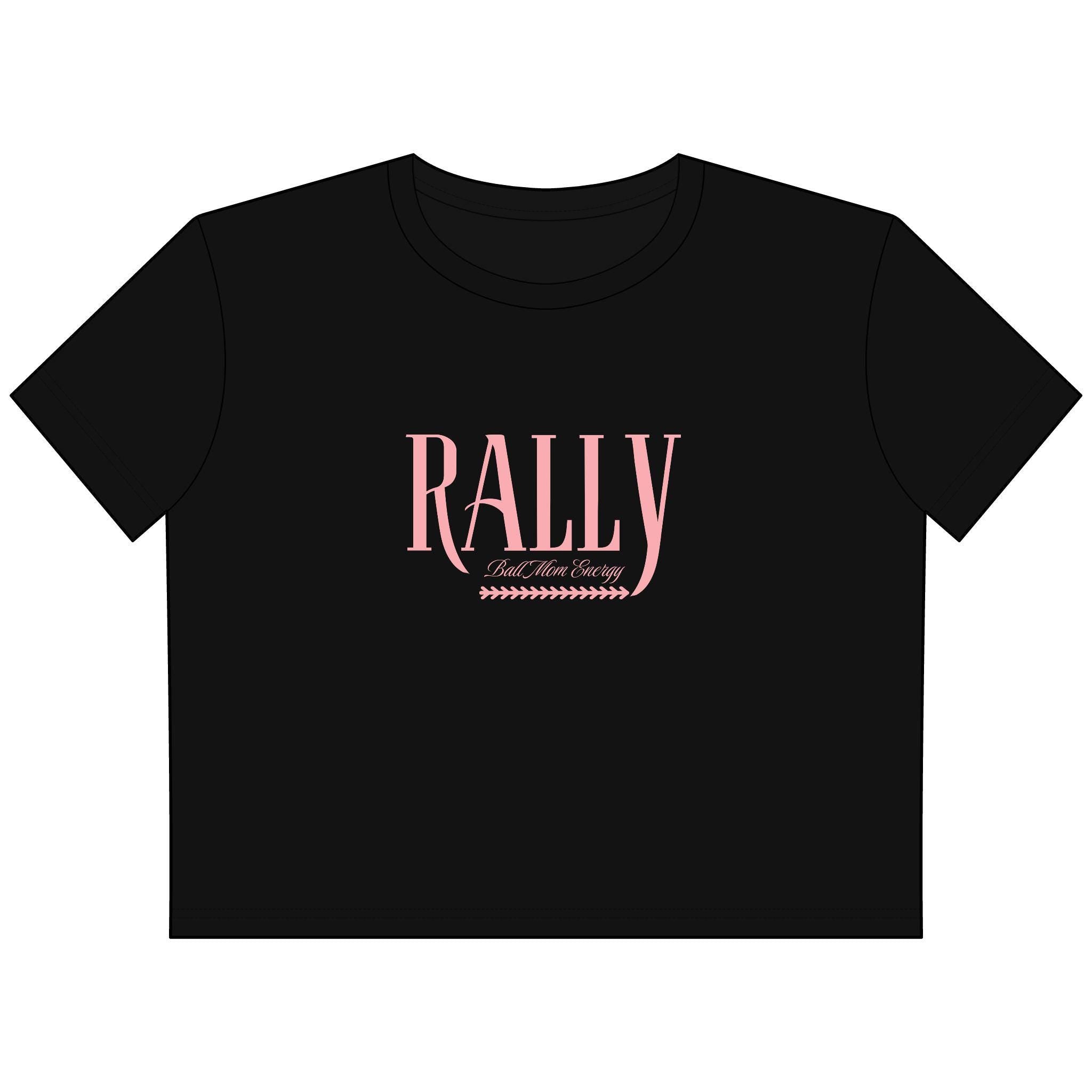 Ball Mom Energy Women's Cropped Boxy Tee, by Rally Republic