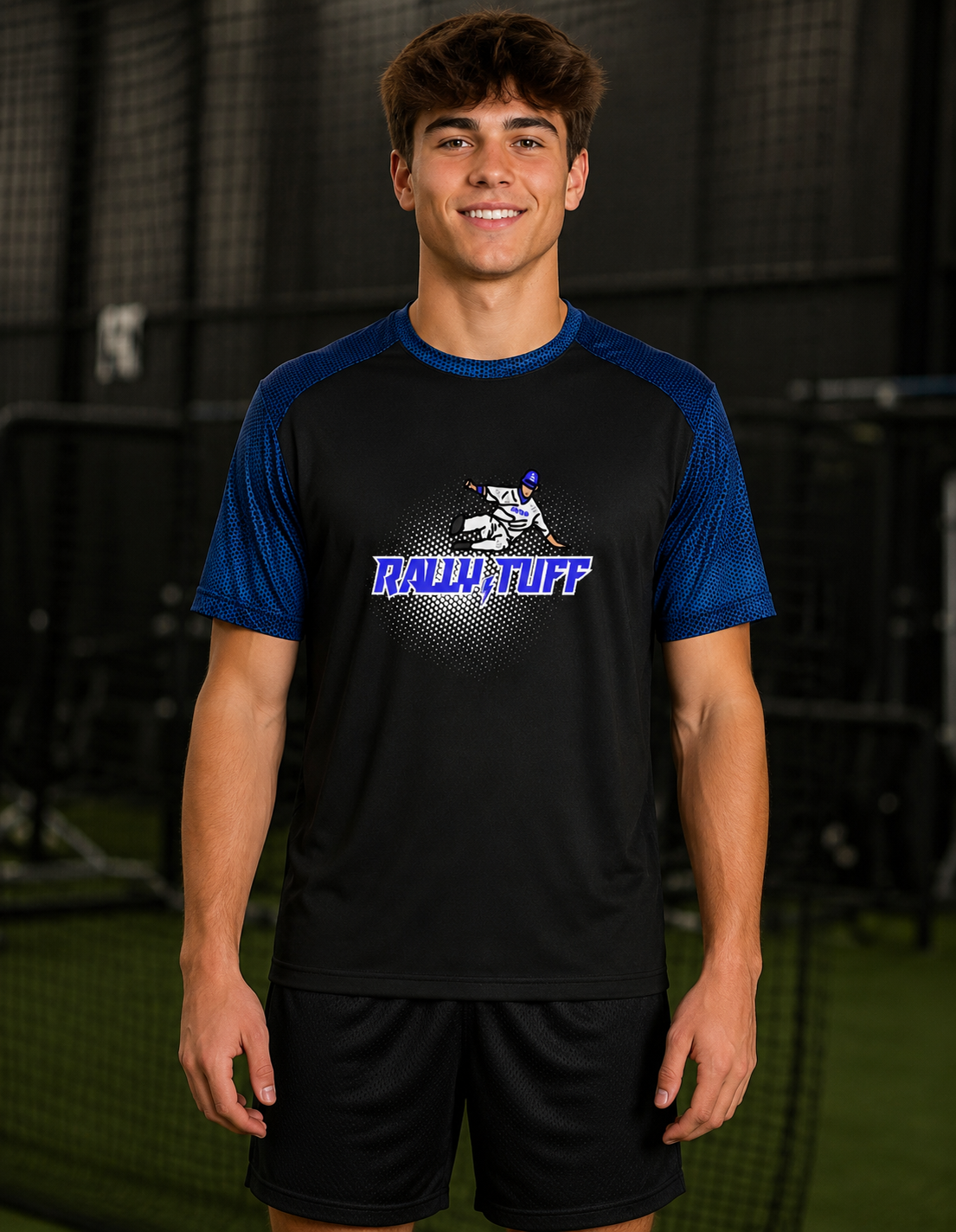 Rally TUFF On The Base-Path Men’s CamoHex Performance Tee