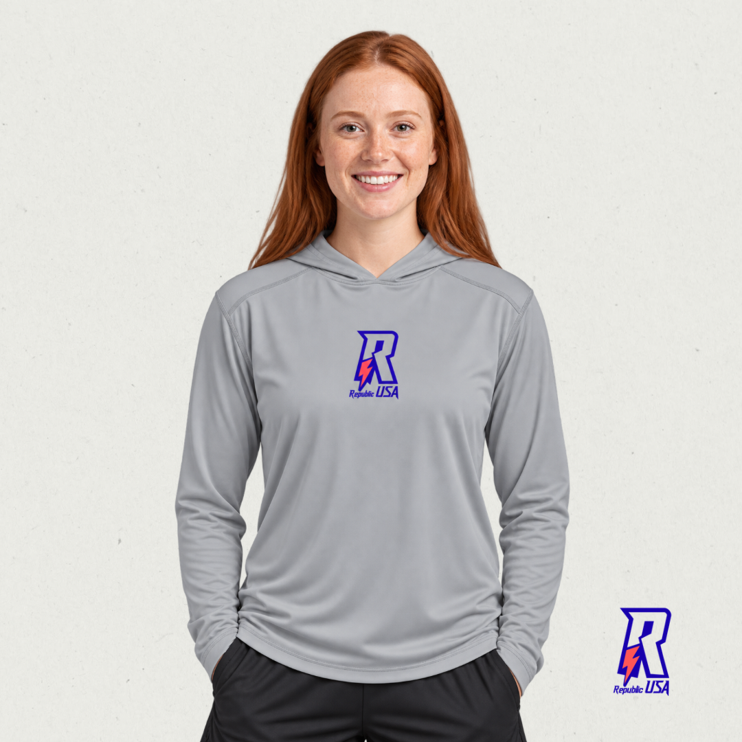 R-Bolt Script Lightweight Performance Hoodie (unisex)