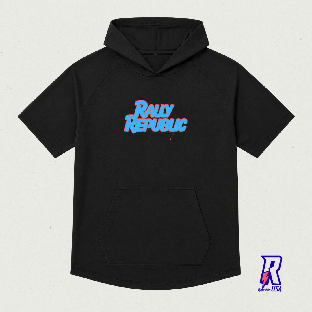 Rally Script Men’s Short-Sleeve Hoodie