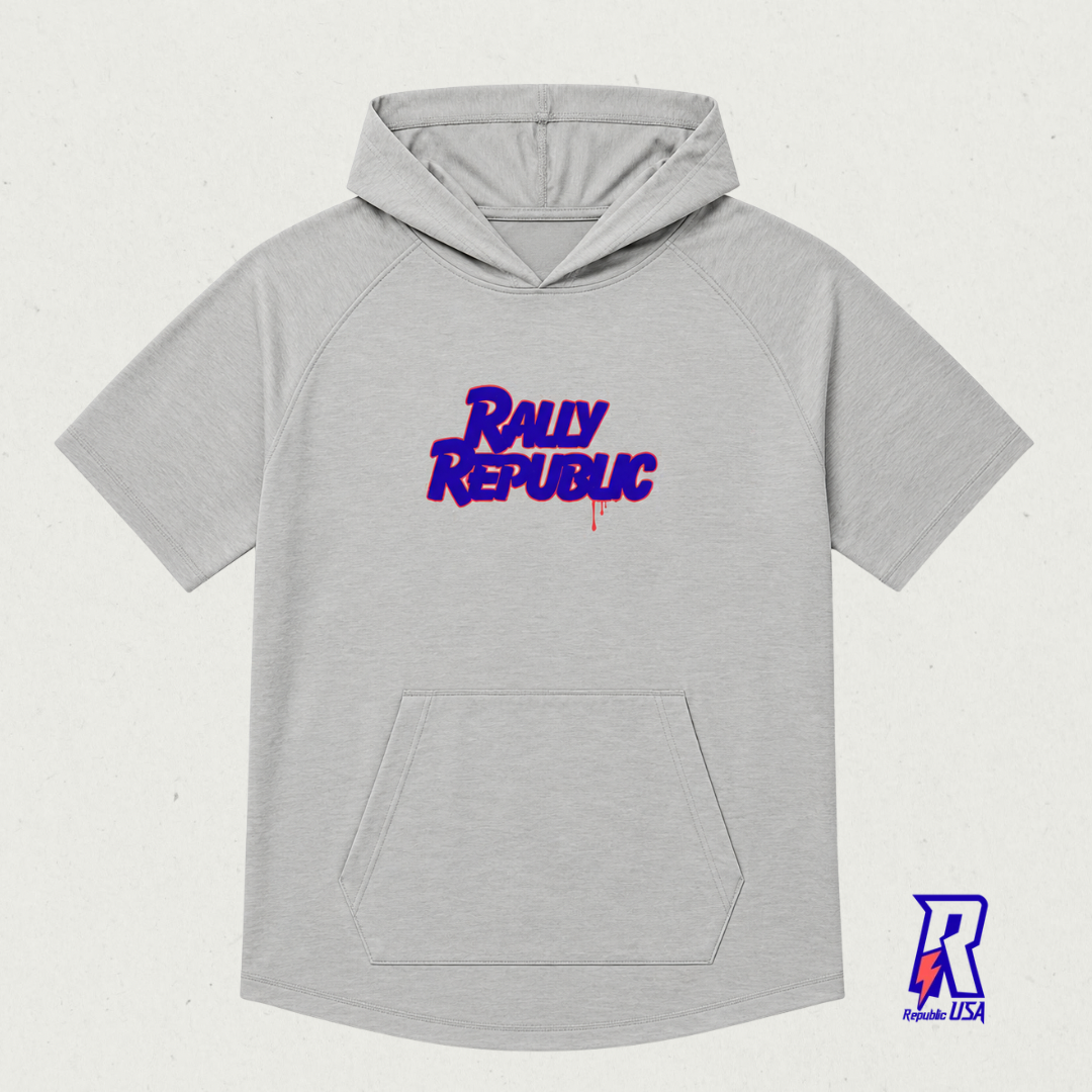 Rally Script Men’s Short-Sleeve Hoodie