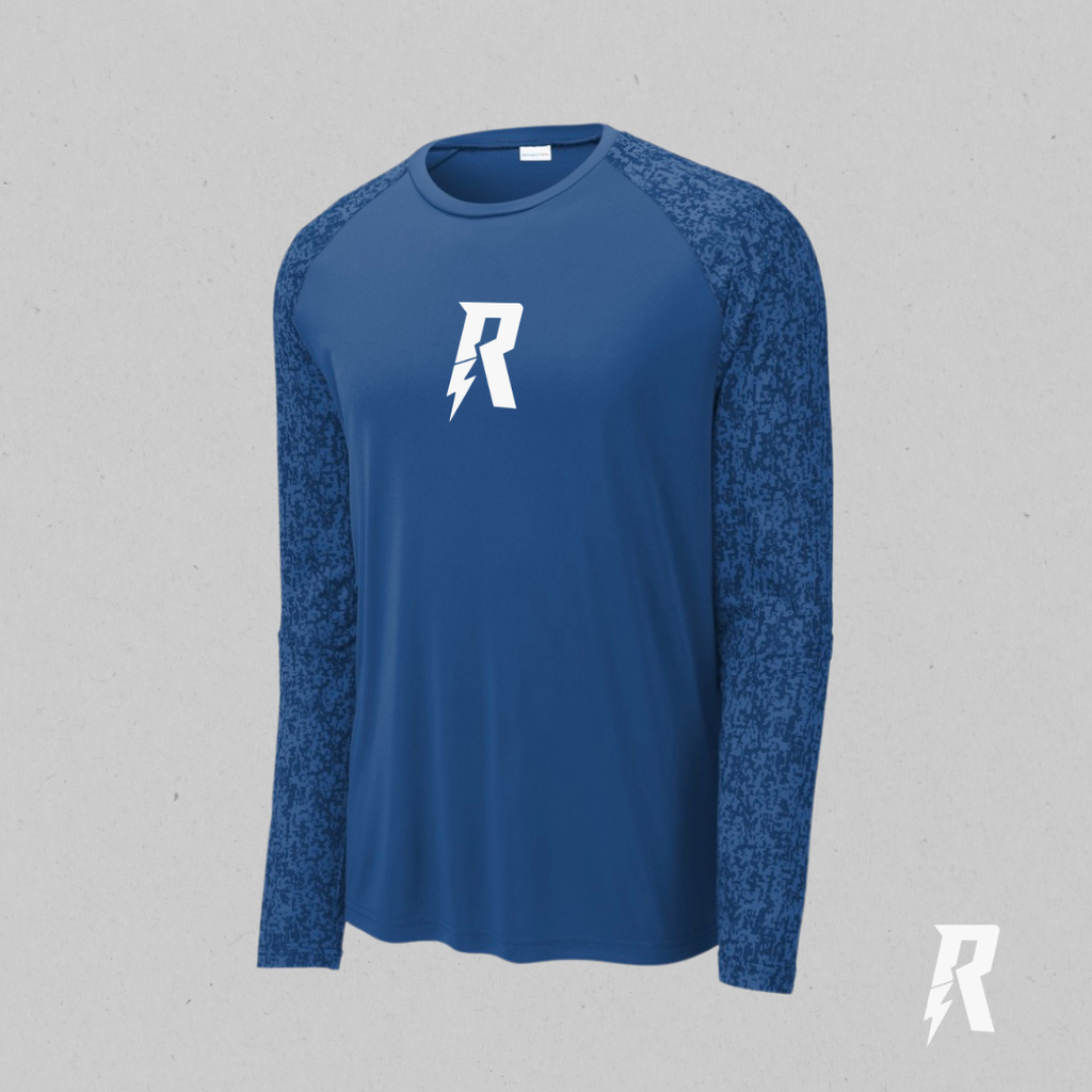 R-Bolt Men’s Digi Camo Long Sleeve Performance Tee