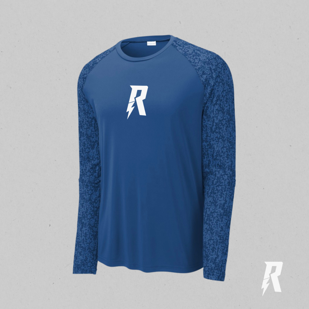 R-Bolt Men’s Digi Camo Long Sleeve Performance Tee