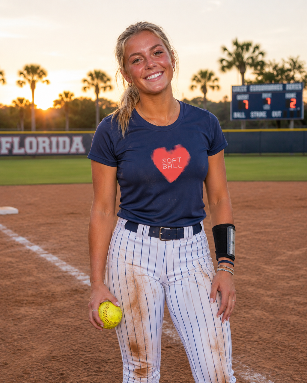 Dear Softball Women’s Athletic Tee