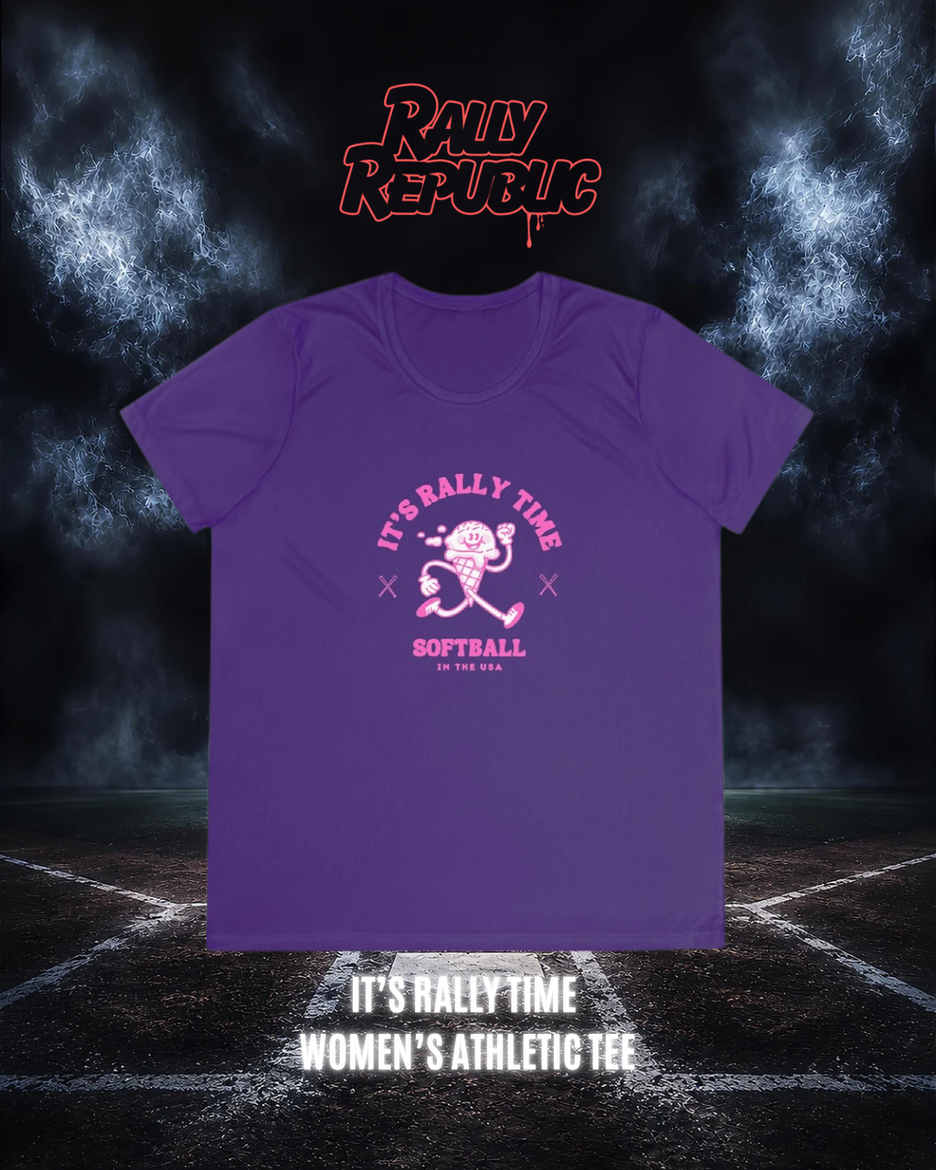 It’s Rally Time Women’s Athletic Tee