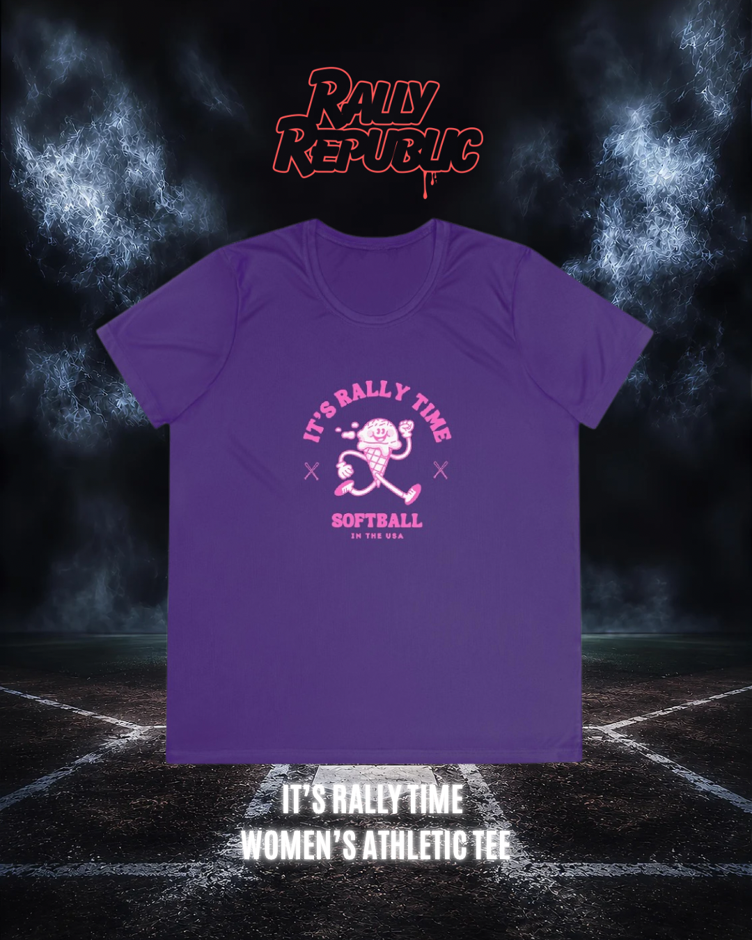It’s Rally Time Women’s Athletic Tee