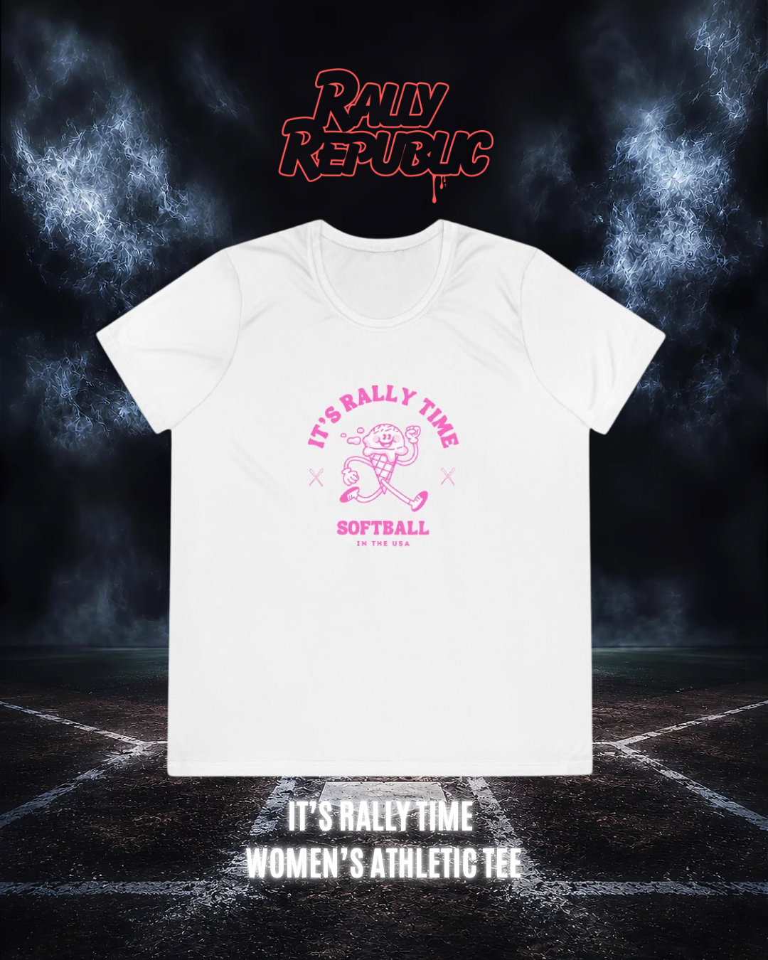 It’s Rally Time Women’s Athletic Tee