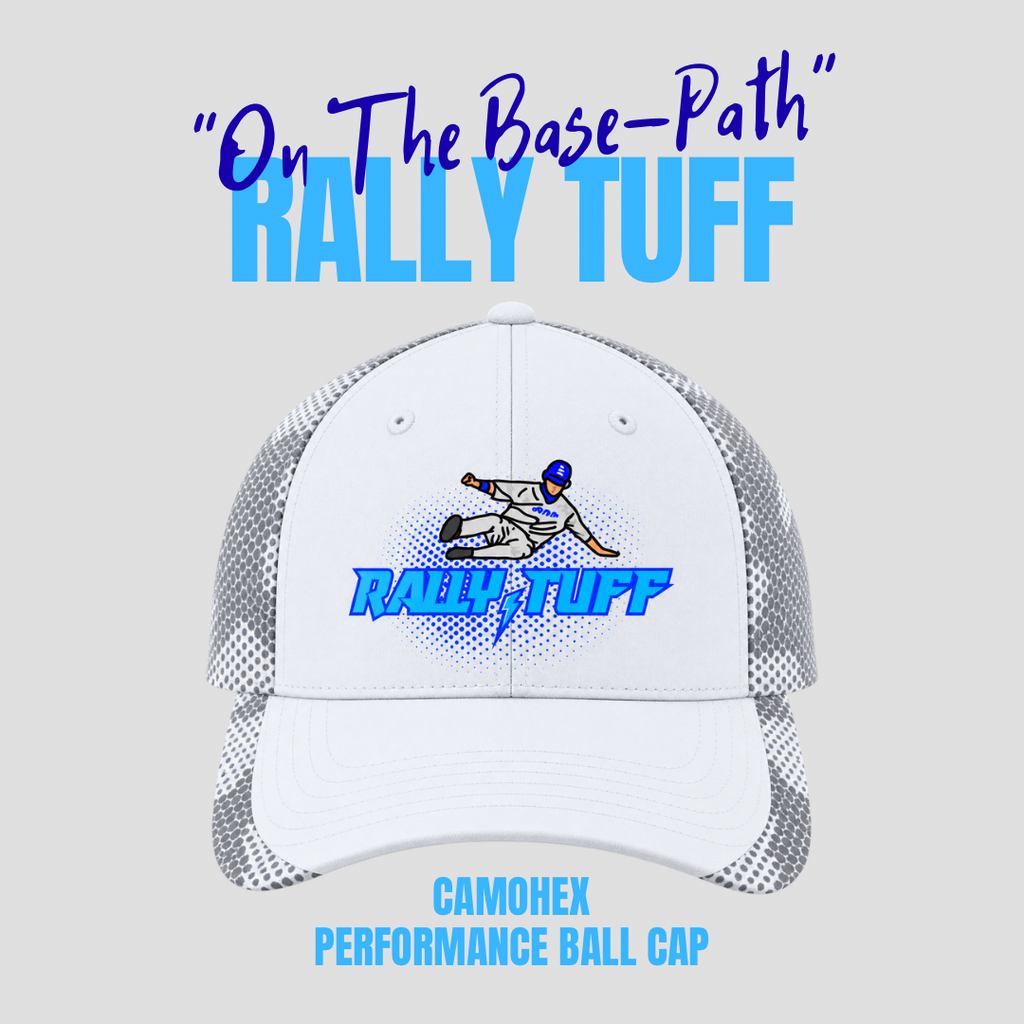 Rally TUFF “On The Base-Path” CamoHex Ball Cap