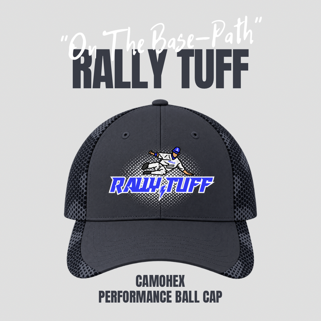 Rally TUFF “On The Base-Path” CamoHex Ball Cap