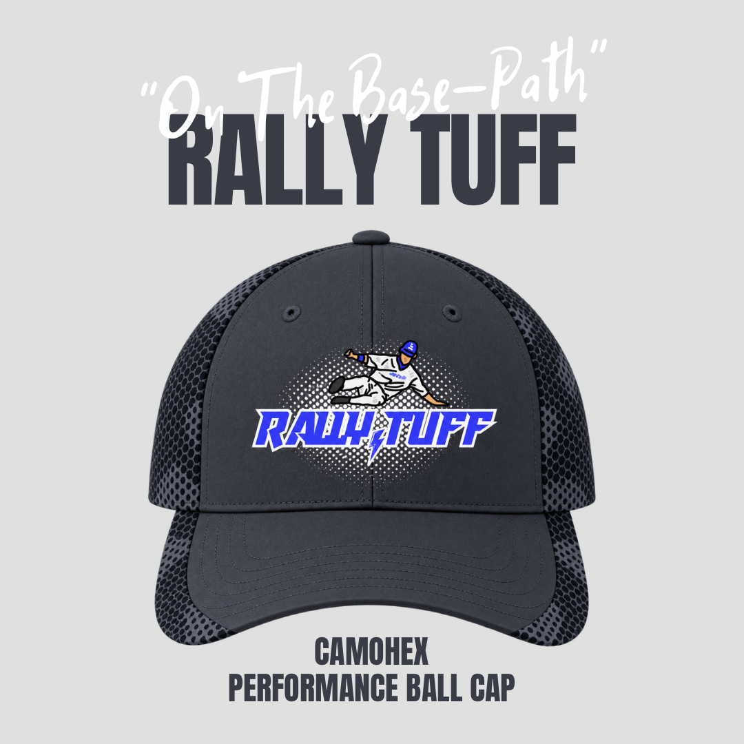 Rally TUFF “On The Base-Path” CamoHex Ball Cap