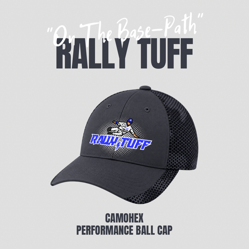 Rally TUFF “On The Base-Path” CamoHex Ball Cap