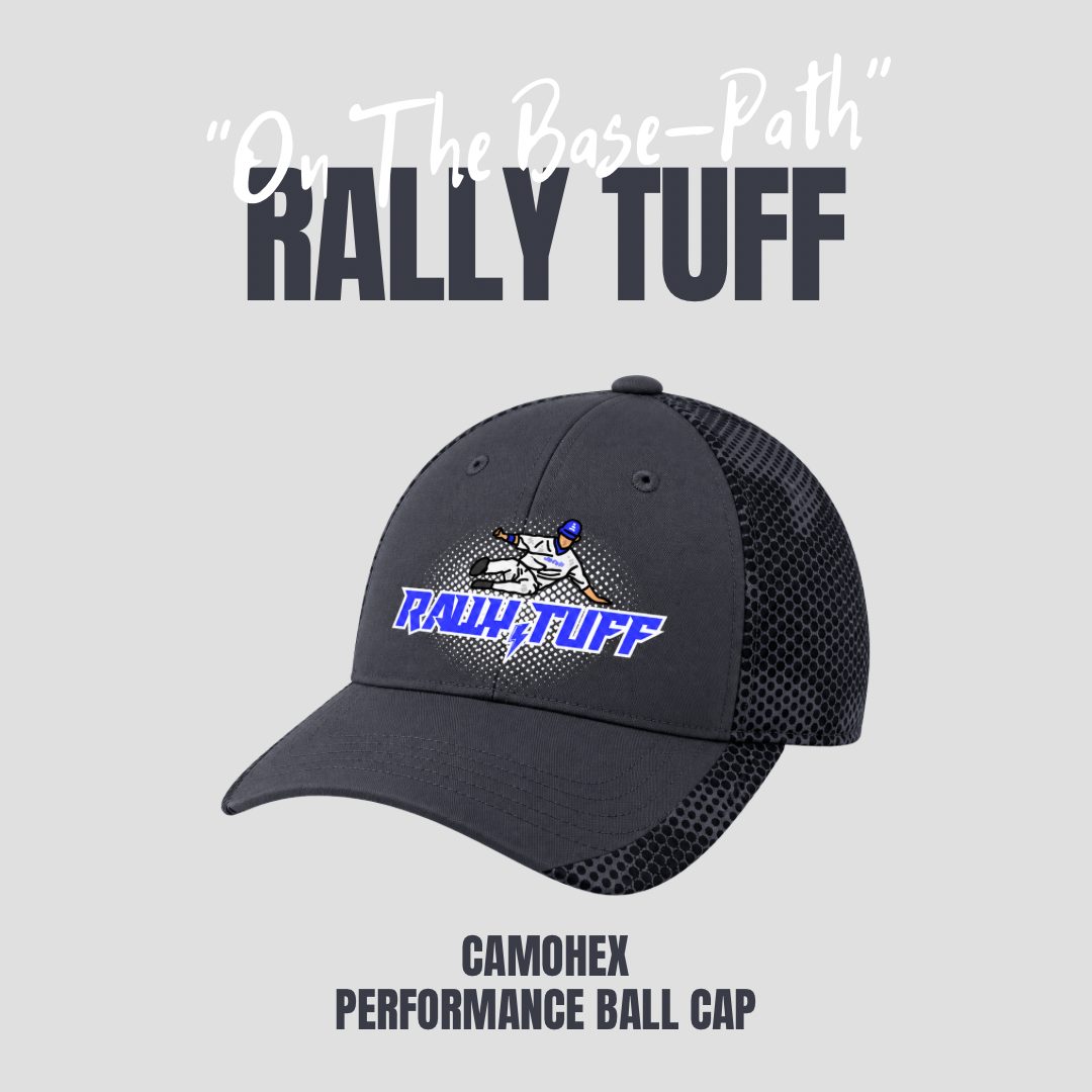 Rally TUFF “On The Base-Path” CamoHex Ball Cap