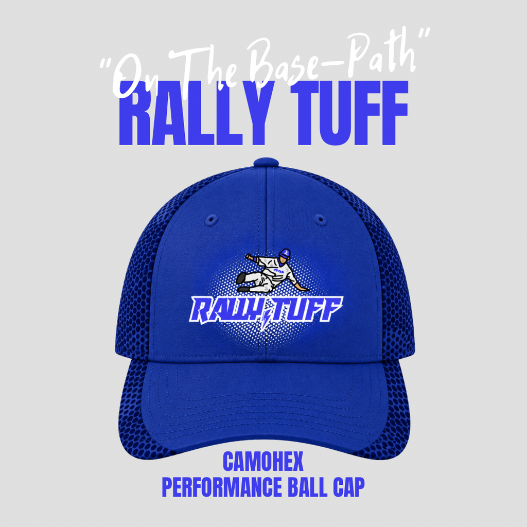 Rally TUFF “On The Base-Path” CamoHex Ball Cap