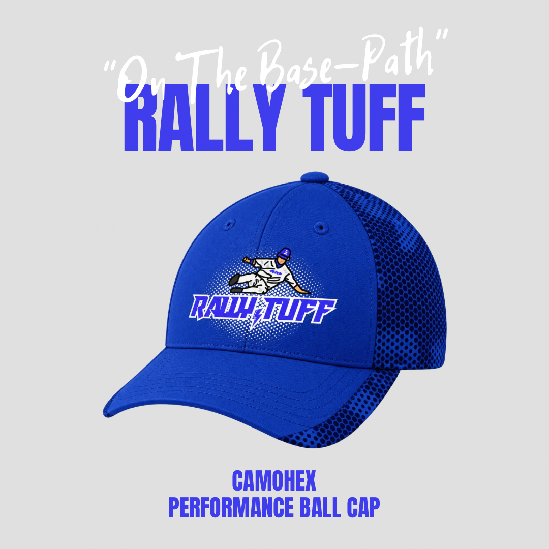 Rally TUFF “On The Base-Path” CamoHex Ball Cap