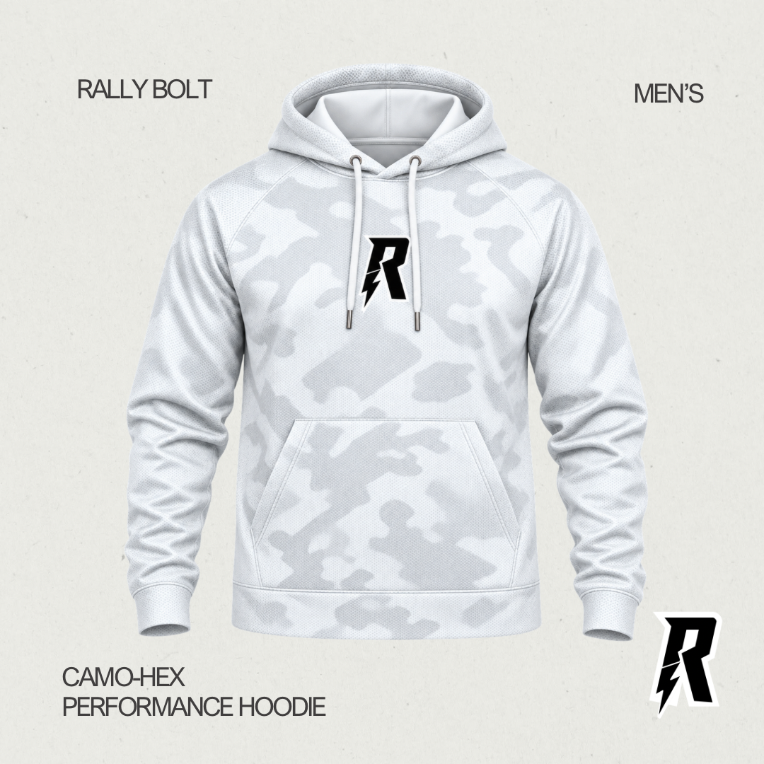 Rally Bolt CamoHex Men’s Performance Hoodie